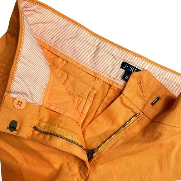 J Crew Shorts Womens 0 Orange 4” Stretch Chino H5806 Classic Bright Colorful - Picture 3 of 10